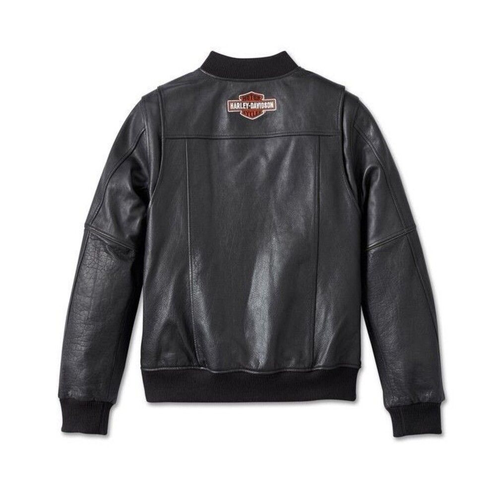 NWT Women's Harley-Davidson Piper Bomber Leather Jacket 97027 size Large L - Picture 2 of 7
